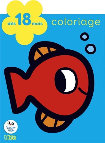 Les animaux de la mer : coloriage : dès 18 mois