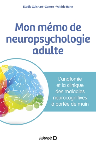 Mon mémo de neuropsychologie adulte : l'anatomie et la clinique des maladies neurocognitives à portée de main