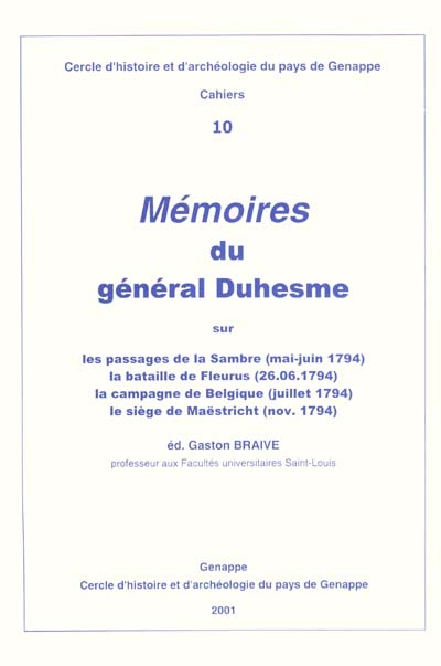 Mémoires du général Duhesme