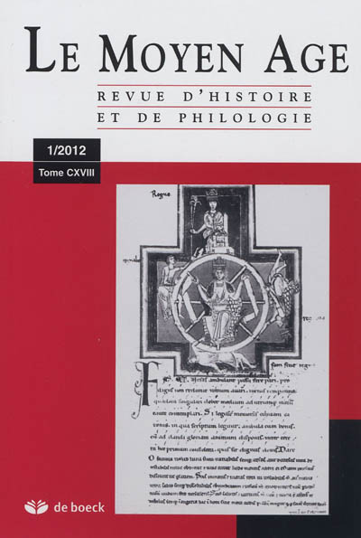 Moyen âge (Le) : revue d'histoire et de philologie, n° 1 (2012)