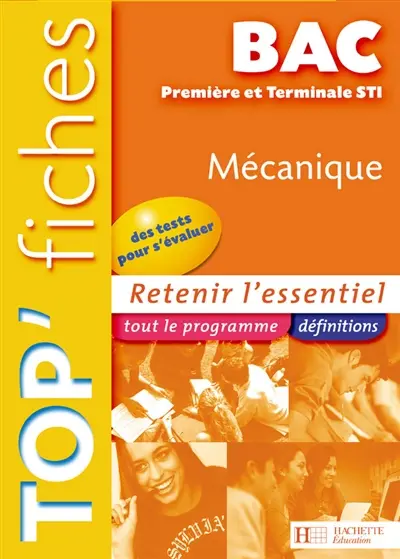 Mécanique première et terminale bac STI