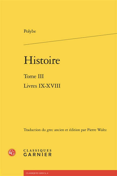 Histoire. Vol. 3. Livres IX-XVIII