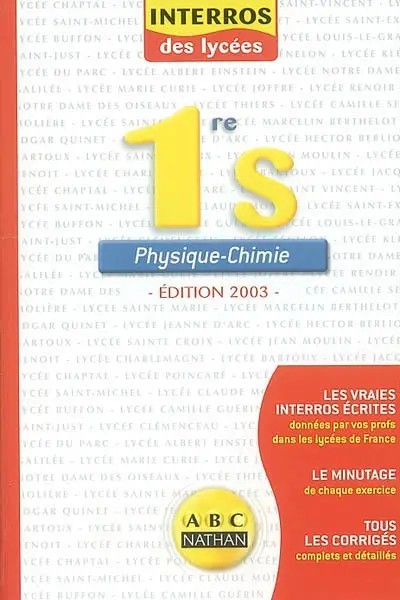 Physique-chimie 1re S