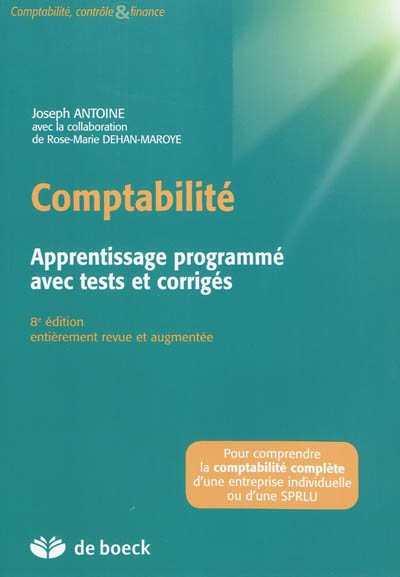 Comptabilité : apprentissage programmé avec tests et corrigés