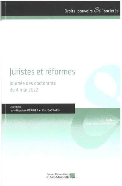 Juristes et réformes : journée des doctorants du 4 mai 2022