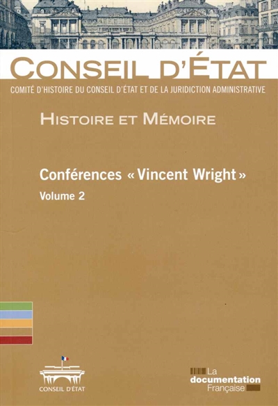 Conférences Vincent Wright. Vol. 2