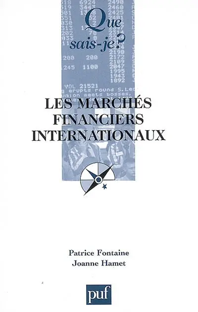 Les marchés financiers internationaux : le marché international des capitaux