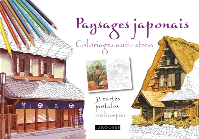 Paysages japonais : 32 cartes postales prédécoupées