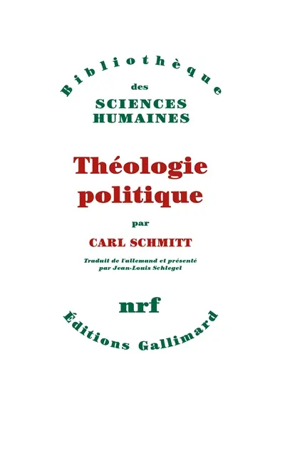 Théologie politique : 1922, 1969