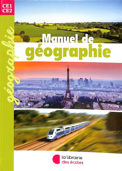 Manuel de géographie CE1, CE2