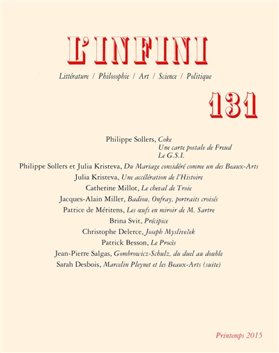 Infini (L'), n° 131