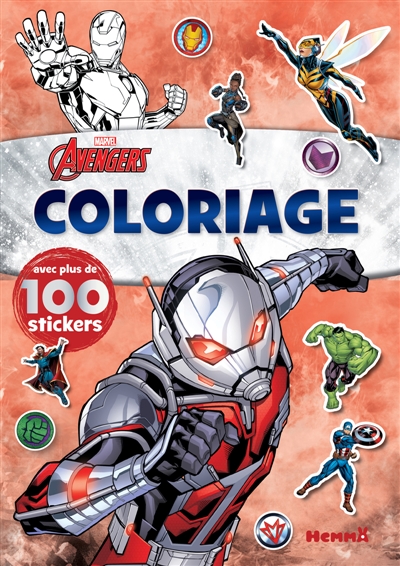 Marvel Avengers : Coloriage avec plus de 100 stickers (Ant-Man)