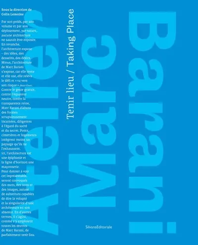 Atelier Marc Barani : tenir lieu. Atelier Marc Barani : taking place