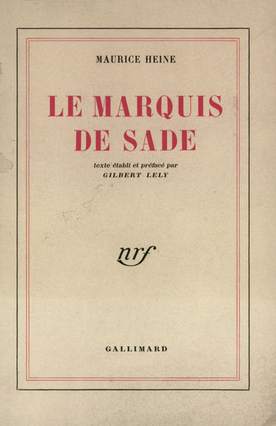 Le marquis de Sade