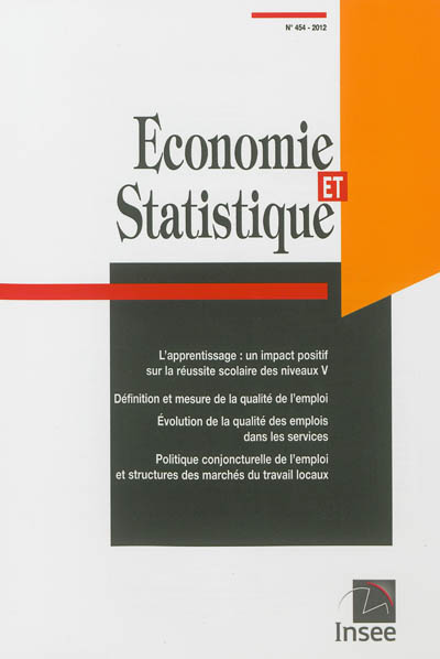 Economie et statistique, n° 454