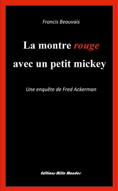 La montre rouge avec un...