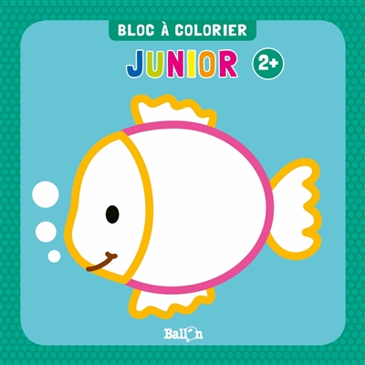 Bloc à colorier junior 2+ : poisson