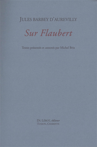 Sur Flaubert