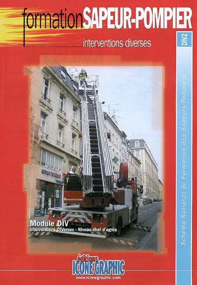 Interventions diverses : module DIV, interventions diverses, niveau chef d'agrès : schéma national de formation des sapeurs-pompiers, DIV2