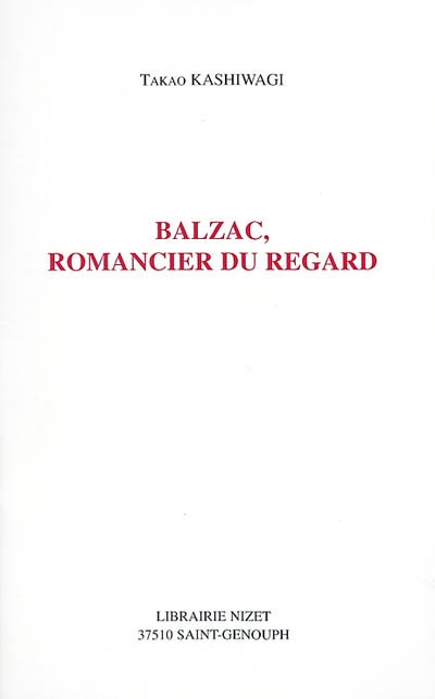 Balzac, romancier du regard