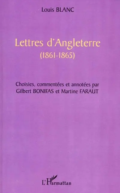 Lettres d'Angleterre : 1861-1865