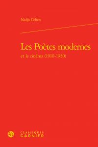 Les poètes modernes et le cinéma : 1910-1930