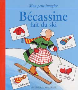 Bécassine fait du ski