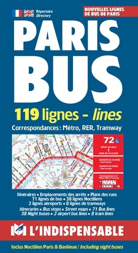 Paris bus : 119 lignes....