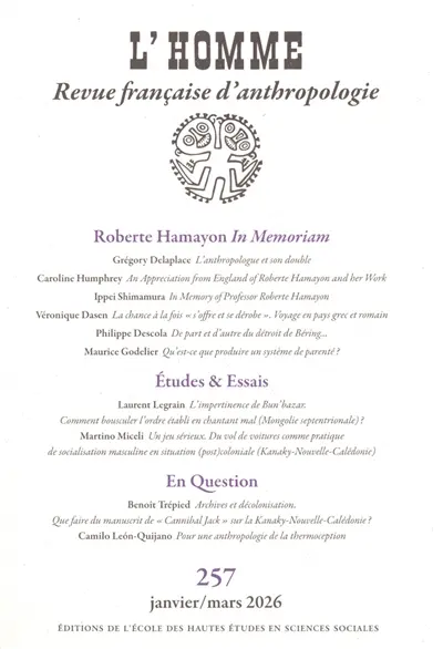 Homme (L'), n° 257