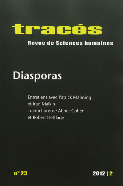 Tracés, n° 23. Diasporas