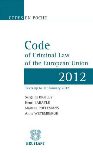 Code of criminal law of the European Union 2012