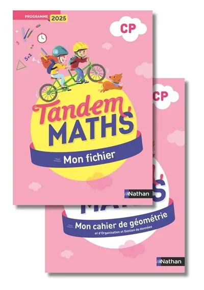 Tandem, maths CP : mon fichier + mon cahier de géométrie
