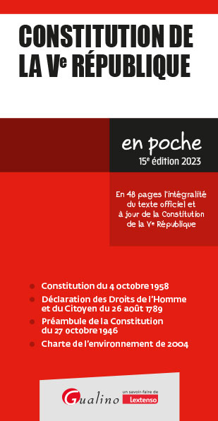 constitution de la ve république : en 48 pages l'intégralité du texte officiel et à jour de la constitution de la ve république : 2023