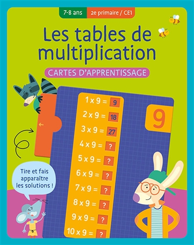 les tables de multiplication, 7-8 ans, 2e primaire, ce1