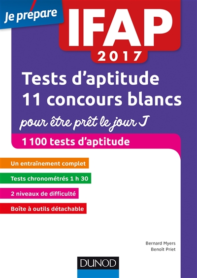 IFAP 2017, tests d'aptitudes : 11 concours blancs pour être prêt le jour J : 1.100 tests d'aptitude