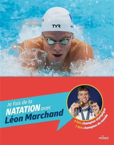 Je fais de la natation avec Léon Marchand
