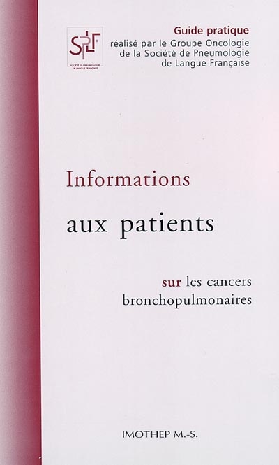Informations aux patients sur les cancers bronchopulmonaires