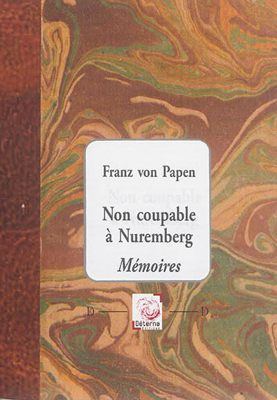 Non coupable à Nuremberg : mémoires