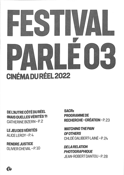 Festival parlé. Vol. 3. 2022