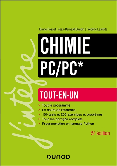 Chimie PC, PC* : tout-en-un