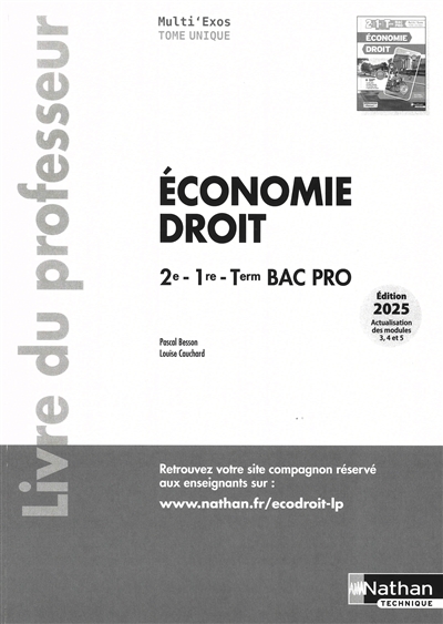 Economie, droit 2de, 1re,...