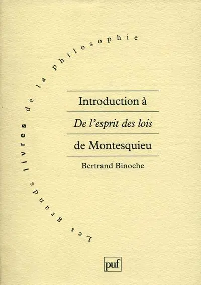 Introduction à De l'esprit des lois de Montesquieu