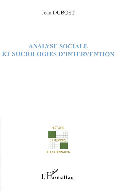 Analyse sociale et sociologies d'intervention