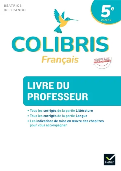 Français 5e : livre du professeur