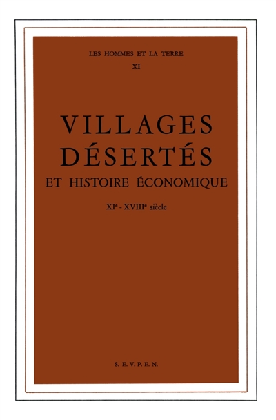 Villages désertés et histoire économique : 11e-18e siècle