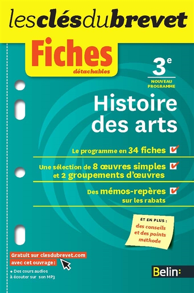 Histoire des arts : 3e, nouveau programme