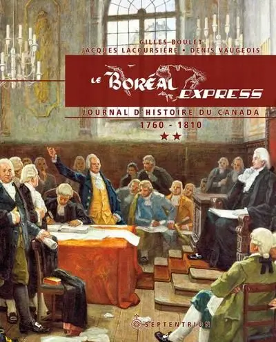Journal d'histoire du Canada, 1760-1810