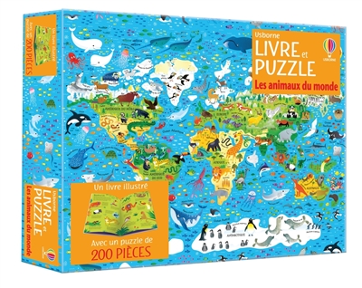 Les animaux du monde : Coffret livre et puzzles : dès 7 ans