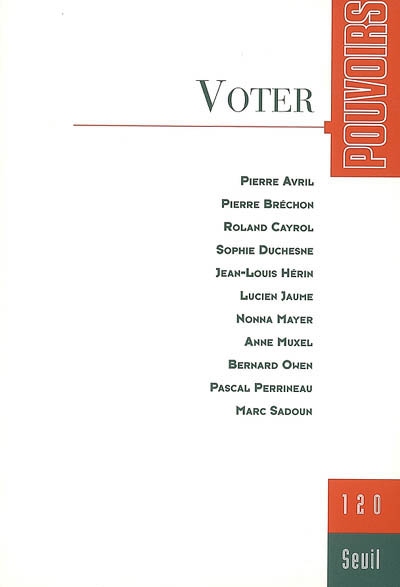 pouvoirs, n° 120. voter