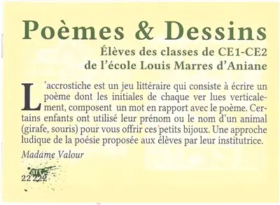 Poèmes & dessins